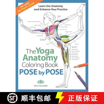 【3-4周达】The Yoga Anatomy Coloring Book: Pose by Pose: Learn the Anatomy and Enhance Your Practice ... [9781684620135]