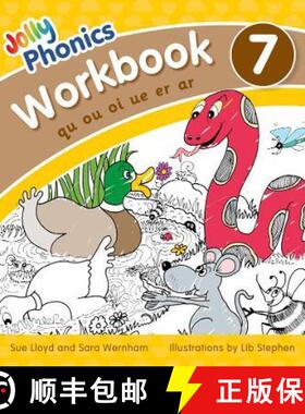【3-4周达】Jolly Phonics Workbook 7: in Precursive Letters (British English edition) [9781844146574]