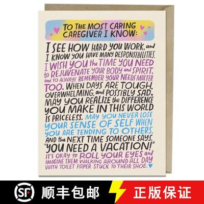 【3-4周达】6-Pack Em & Friends Most Caring Caregiver Greeting Card [9781642464665]