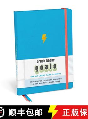 【3-4周达】Knock Knock Crush Those Goals Undated Planner & Weekly Agenda Notebook [9781683493242]