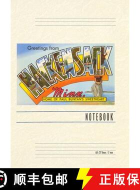 【3-4周达】Vintage Lined Notebook Greetings from Hackensack [9798385426706]