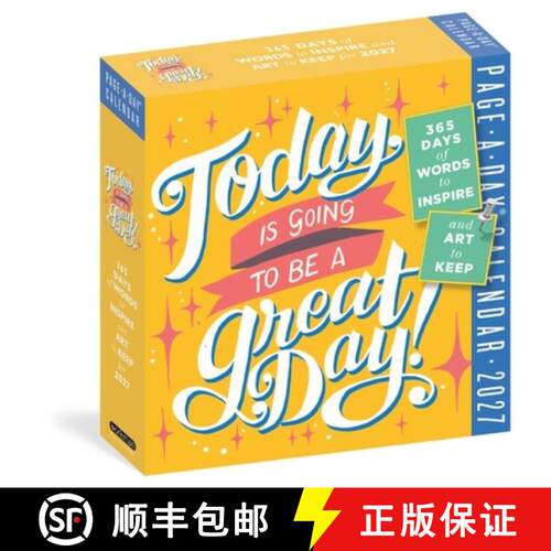 【3-4周达】Today Is Going to Be a Great Day! Page-A-Day(r) Calendar 2027: 365 Days of Words to Inspir... [9781523533459]