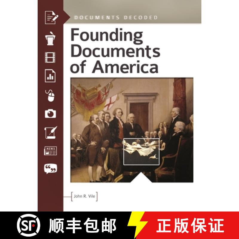 【3-4周达】Founding Documents of America: Documents Decoded [9781440839283]