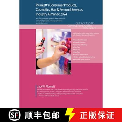 【3-4周达】Plunkett's Consumer Products, Cosmetics, Hair & Personal Services Industry Almanac 2024: C... [9781647880309]