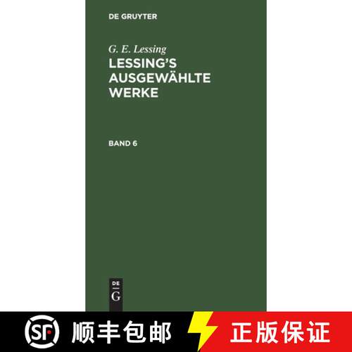 【3-4周达】精装 Lessing's ausgewählte Werke Lessing's ausgewählte Werke [9783112345856]