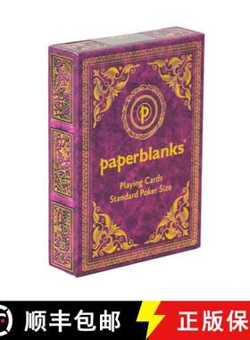 【3-4周达】Diamond Jubilee Standard Deck Playing Cards by Paperblanks (Sangorski & Sutcliffe) [9781439798645]