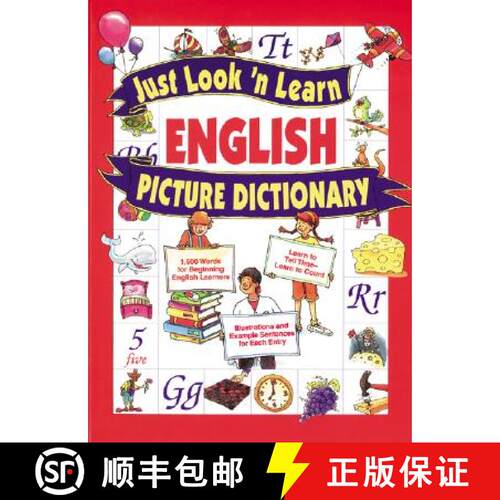 【3-4周达】精装 Just Look 'n Learn English Picture Dictionary [9780071408332]
