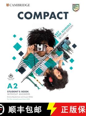 现货 剑桥KET考试 学生书不带答案带网上练习 Compact Key for Schools Student's Book Without Answers with... [9781108348744]