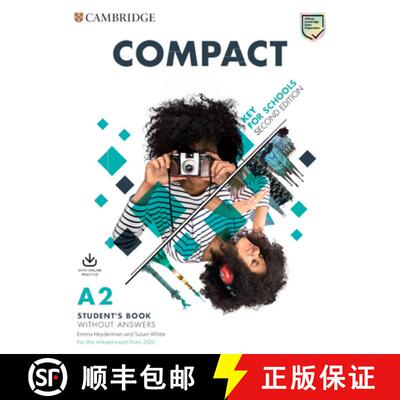 现货 剑桥KET考试 学生书不带答案带网上练习 Compact Key for Schools Student's Book Without Answers with... [9781108348744]