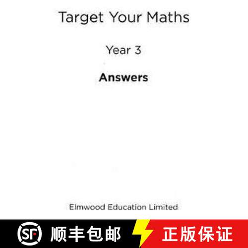 【3-4周达】Target Your Maths Year 3 Answer Book [9781906622312]