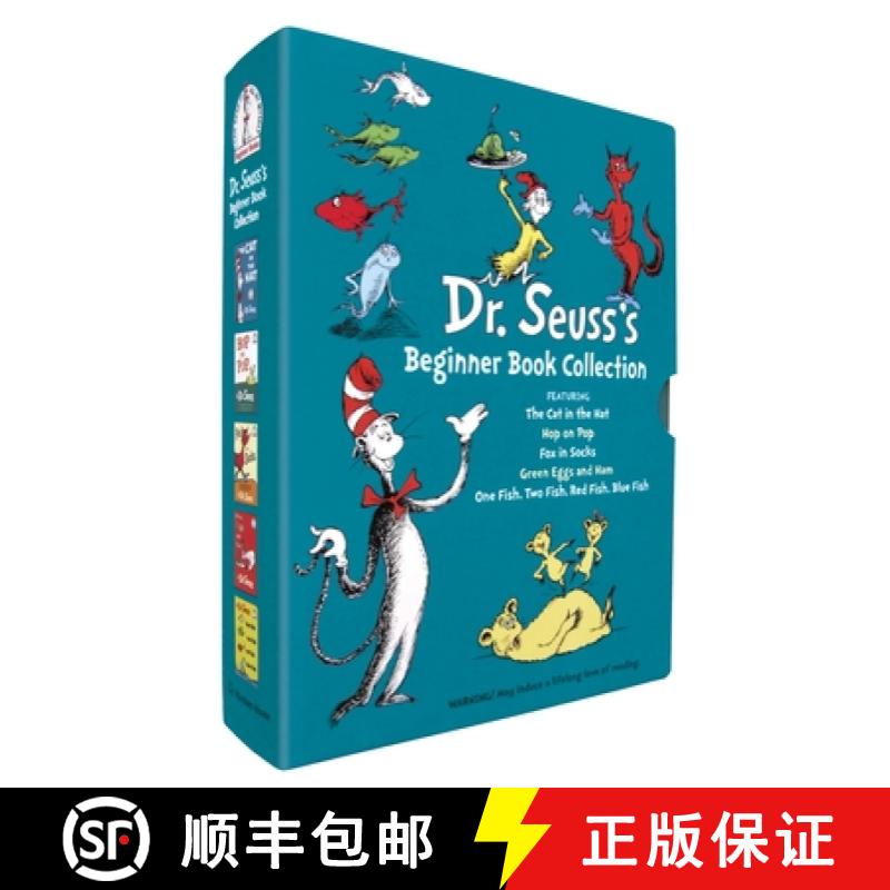 【3-4周达】Dr. Seuss's Beginner Book Boxed Set Collection: The Cat in the Hat; One Fish Two Fish Red ... [9780375851568]