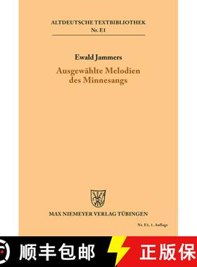 预订 Ausgewählte Melodien des Minnesangs [9783110981117]