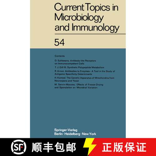 【3-4周达】Current Topics in Microbiology and Immunology: Ergebnisse der Mikrobiologie und Immunität... [9783642651250]