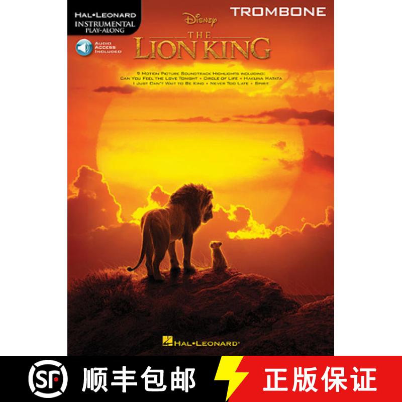 【3-4周达】The Lion King for Trombone: Instrumental Play-Along [9781540065735]