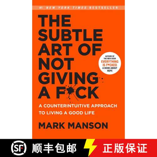 【3-4周达】精装 The Subtle Art of Not Giving a F*ck: A Counterintuitive Approach to Living a Good Life [9780062457714]