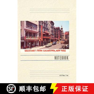 【3-4周达】Vintage Lined Notebook Greetings from Chinatown, New York [9798385440337]