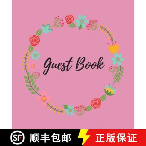 【3-4周达】精装 Wedding Guest Book (Hardcover): Wedding guest advice book, Visitors guest book, weddi... [9781912817054]