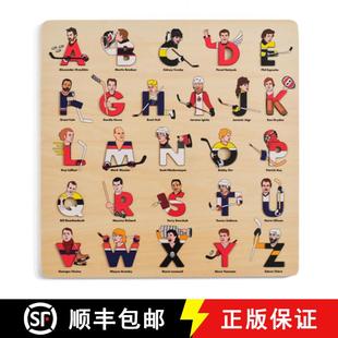 【3-4周达】Hockey Legends Wooden Alphabet Puzzle [9781763753839]