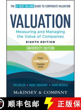现货 估值 简装 第八版 Valuation, University Edition, Eighth Edition - Measuring and Managing the Valu... [9781394279470]