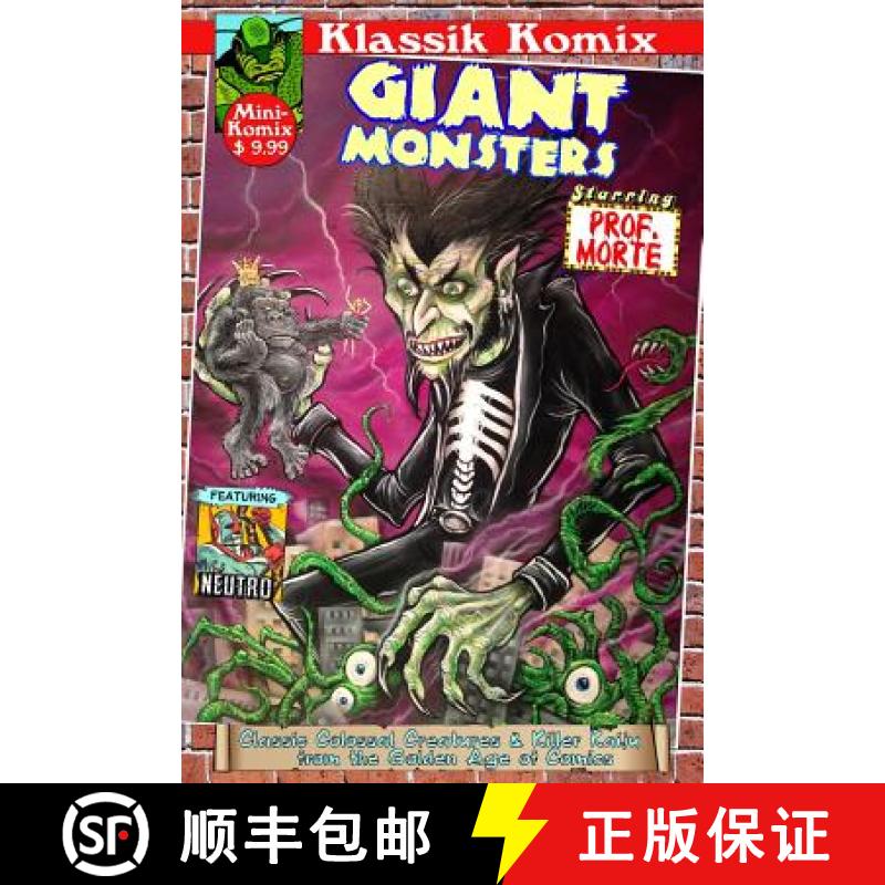 预订 Klassik Komix: Giant Monsters starring Prof. Morte [9781312123076]