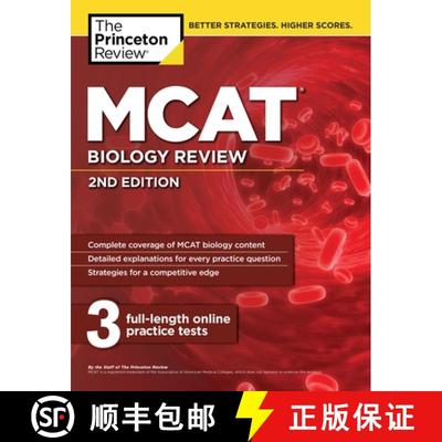 【3-4周达】MCAT Biology Review, 2nd Edition  (2nd Edition) [9781101920558]