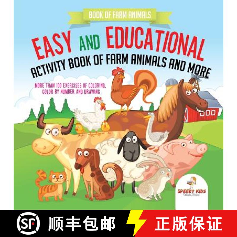 【3-4周达】Book of Farm Animals. Easy and Educational Activity Book of Farm Animals and More. More th... [9781541948044]