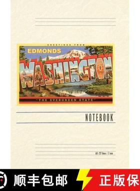 预订 Vintage Lined Notebook Greetings from Edmonds, Washington [9798385454327]