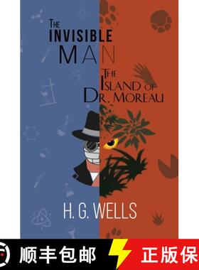 【3-4周达】The Invisible Man and The Island of Dr. Moreau (A Reader's Library Classic Hardcover) [9781954839014]