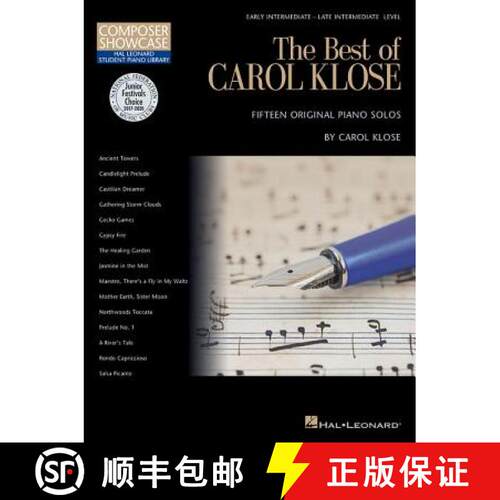 【3-4周达】The Best of Carol Klose: Hal Leonard Student Piano Library Composer Showcase Intermediate/... [9781495022579]