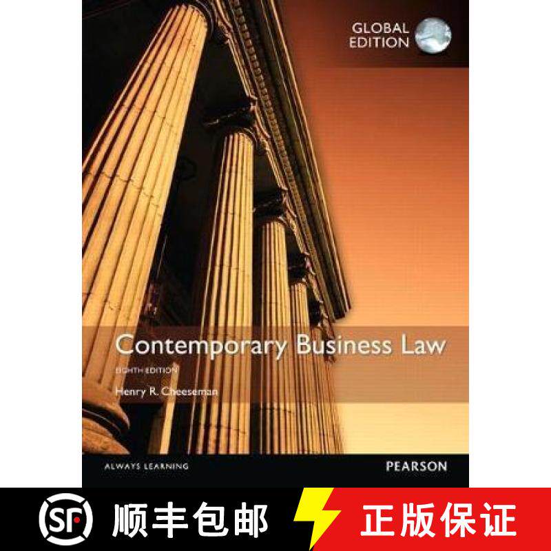 【3-4周达】Contemporary Business Law, Global Edition [9781292059358]