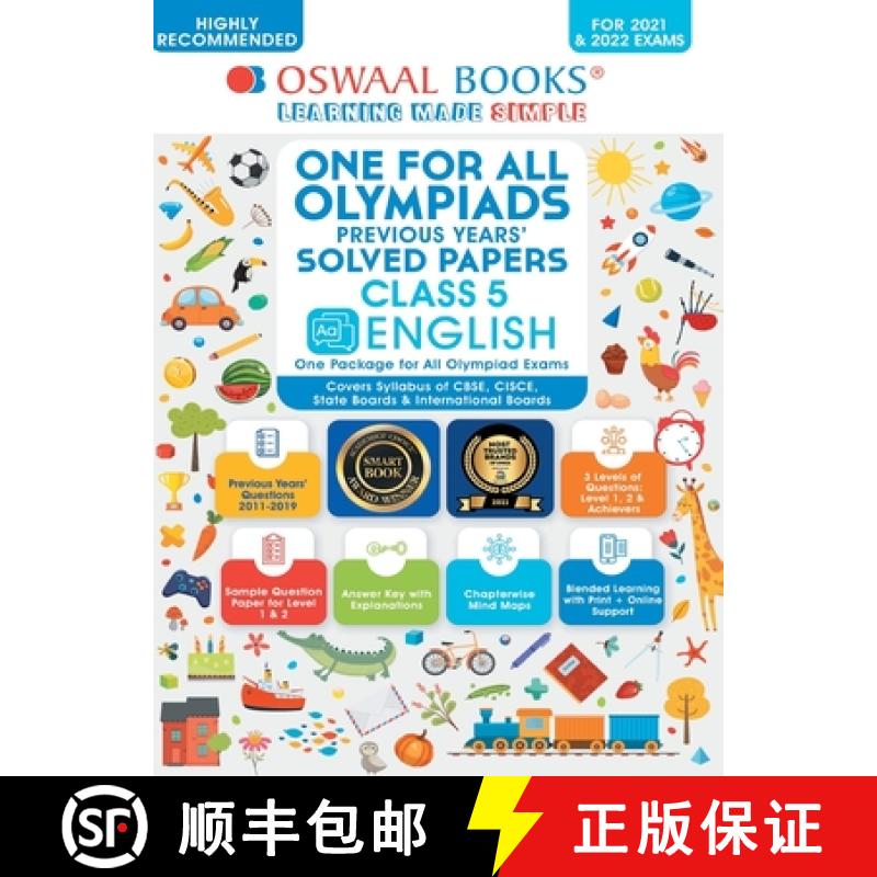 【4周达】One for All Olympiad Previous Years' Solved Papers, Class-5 English Book (For 2022 Exam) [9789354234439]