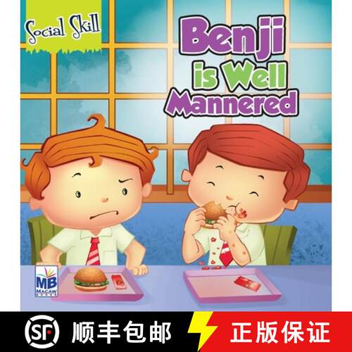 【3-4周达】Social Skills : Benji is Well Mannered [9781640358379]