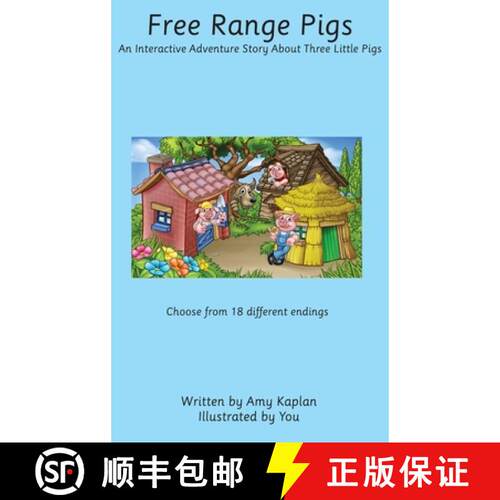 【3-4周达】精装 Free Range Pigs: An Interactive Adventure Story About Three Little Pigs [9798987082331]