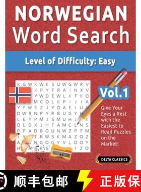预订 Norwegian Word Search - Level of Difficulty: Easy - Vol.1 - Delta Classics - Give Your Eyes a Re... [9798349006609]