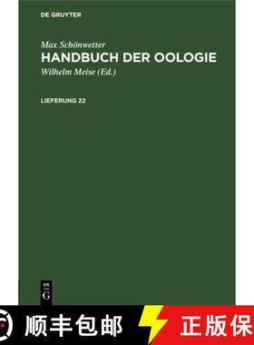 【3-4周达】Max Schonwetter: Handbuch Der Oologie. Lieferung 22 [9783112525937]