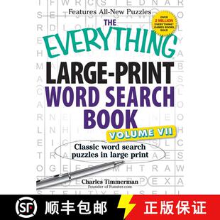 【3-4周达】The Everything Large-Print Word Search Book, Volume VII: Classic word search puzzles in la... [9781440566813]