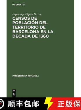 预订 Censos de población del territorio de Barcelona en la década de 1360 [9783484555228]