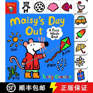 【3-4周达】Maisy's Day Out: A First Words Book: (A Maisy the Mouse Tabbed Board Book About Weather an... [9781536203868]