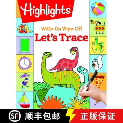 【3-4周达】Write-On Wipe-Off Let's Trace: Dry Erase Letter Tracing Workbook for Kids, Wipe Clean Acti... [9781629798448]