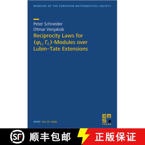预订 Reciprocity Laws for  -Modules over Lubin–Tate Extensions [9783985471003]