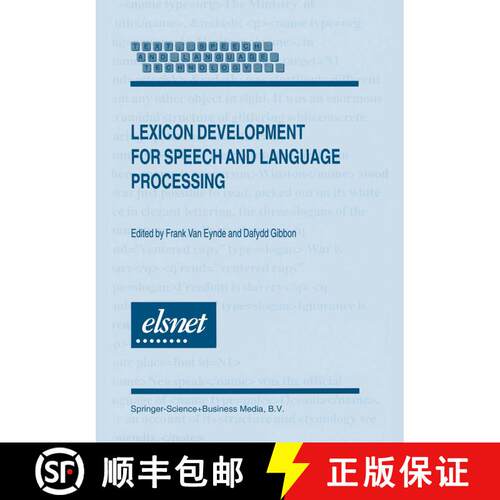 【3-4周达】Lexicon Development for Speech and Language Processing [9780792363699]