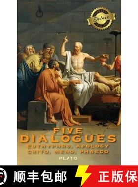 【3-4周达】Plato: Five Dialogues: Euthyphro, Apology, Crito, Meno, Phaedo (Deluxe Library Binding) [9781774764664]