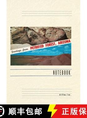 预订 Vintage Lined Notebook Greetings from Petrified Forest [9798385402106]