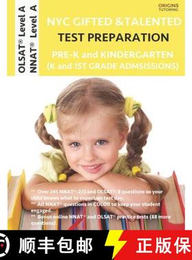 预订 NYC Gifted and Talented Test Preparation Pre-K and Kindergarten: OLSAT Workbook and OLSAT Level ... [9781948255516]