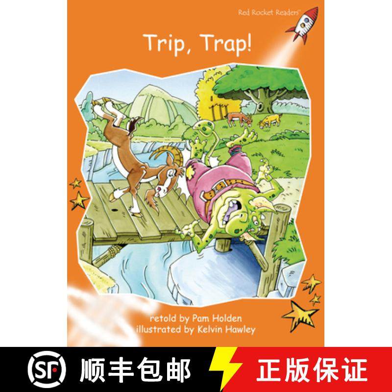 【3-4周达】Red Rocket Readers: Fluency Level 1 Fiction Set A: Trip, Trap! Big Book Edition (Reading L... [9781776541669]