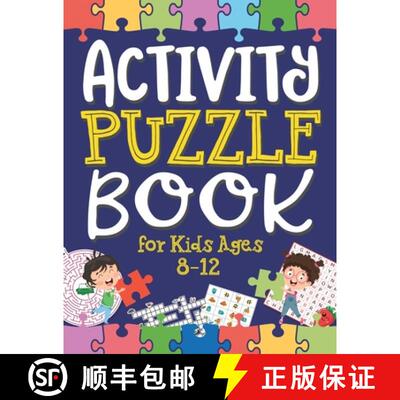 【3-4周达】Activity Puzzle Book for Kids Ages 8-12: Captivating Challenges including Mazes, Word Game... [9781961217713]