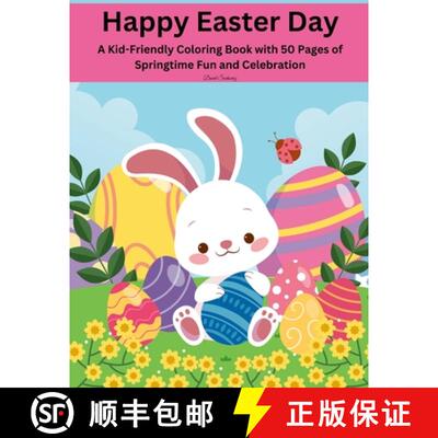 【3-4周达】Happy Easter Coloring Book: 50 Pages of Cute and Playful Designs for Kids [9781447815204]