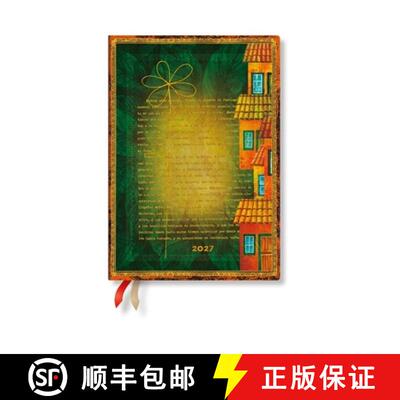 【3-4周达】2027 Garcia Marquez, One Hundred Years of Solitude MIDI Horizontal Softcover 12-Month Week... [9780349716992]