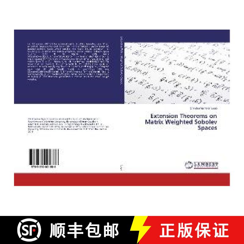 预订 Extension Theorems on Matrix Weighted Sobolev Spaces [9783330001886]