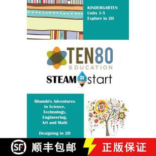 【3-4周达】Steamstart Kindergarten 2D: Adventures in 2D Shapes [9781942357230]
